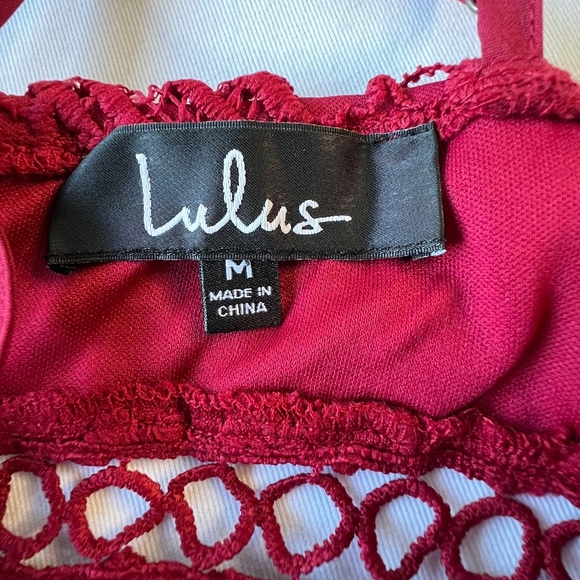 Lulu’s Dearly Beloved Crochet Lace Mini Dress - Picture 11 of 13